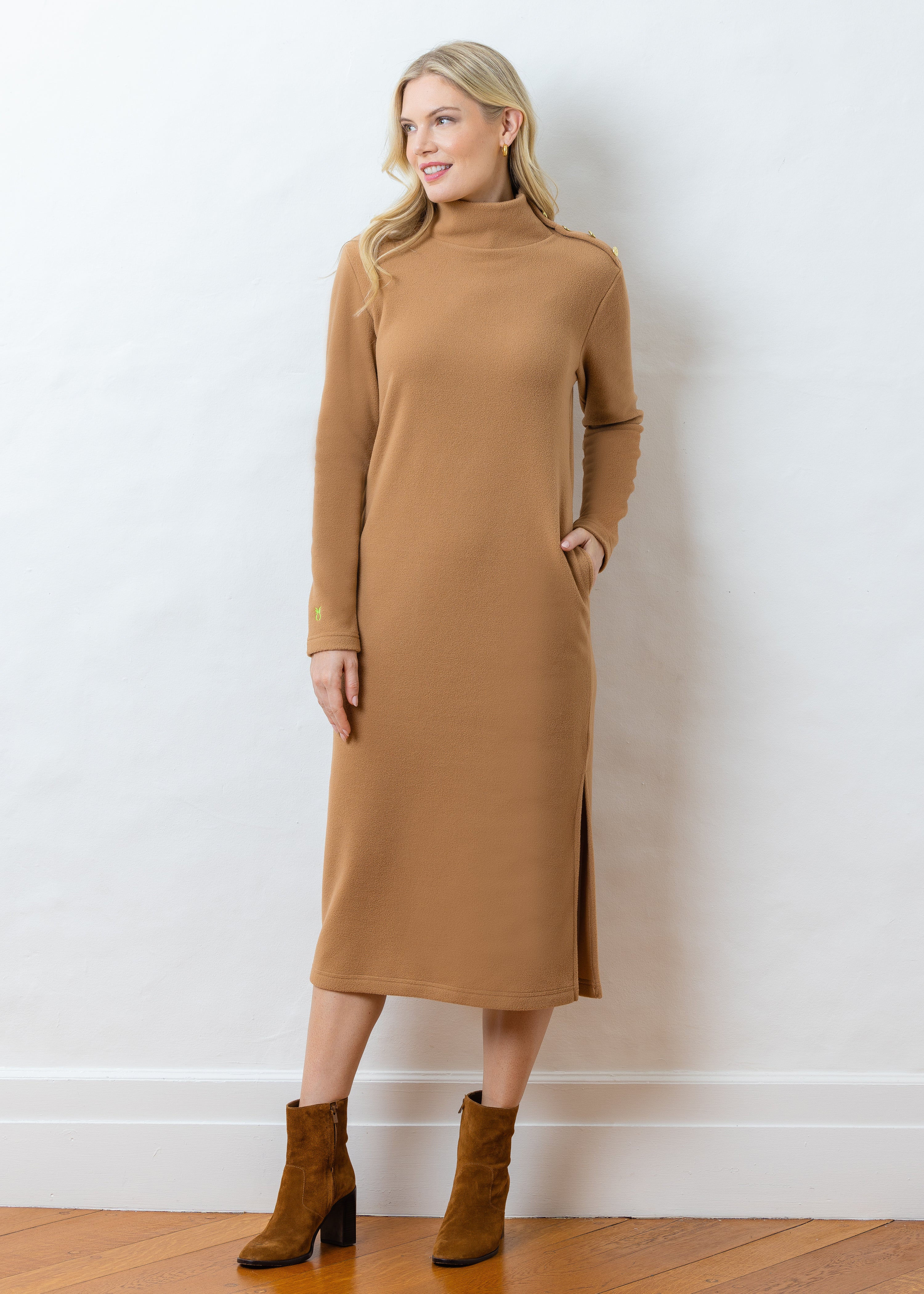 Fleece maxi clearance dress