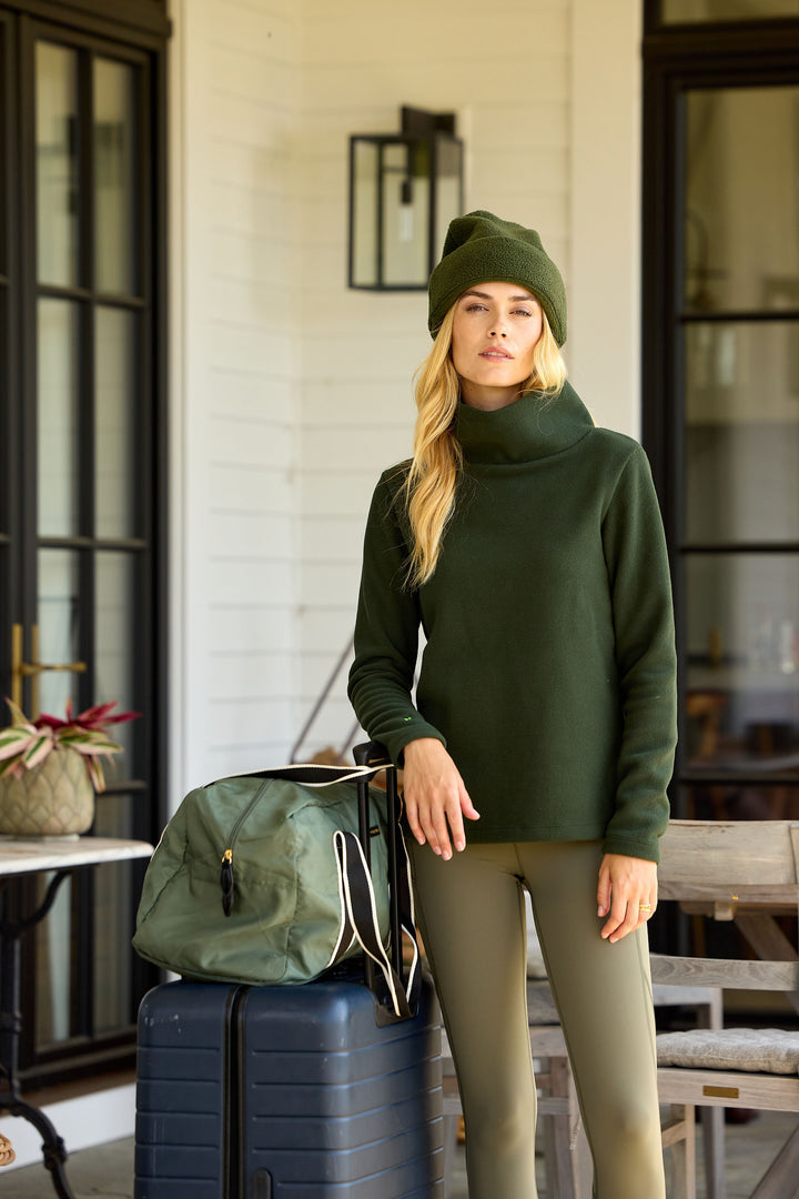 Greenpoint Turtleneck in Vello Fleece (Spruce)