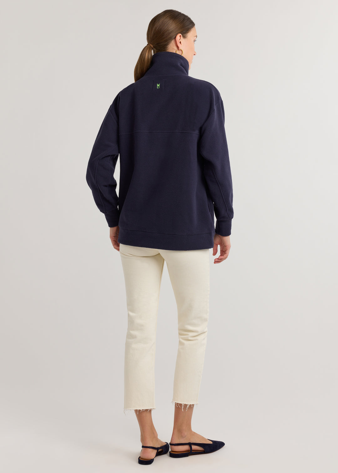 Alcott Pullover in Vello Fleece (Navy)