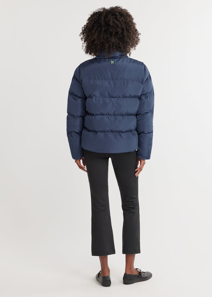 Astrid Puffer in Lustre Puff (Navy)