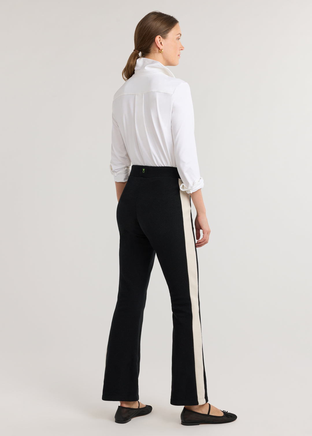 Belmont Bootcut Pant in Vello Fleece (Black)