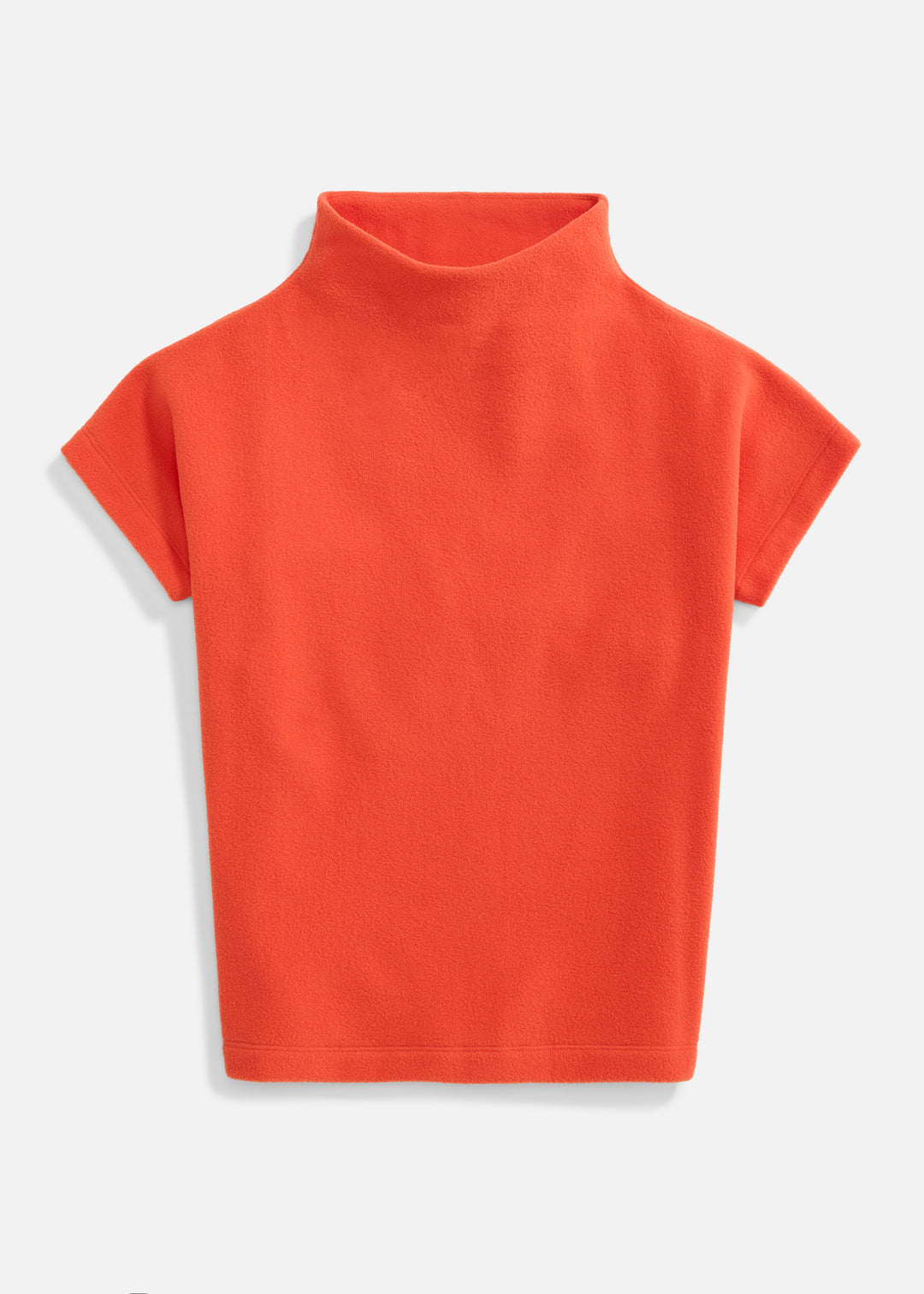 Bowery Mock Neck in Vello Fleece (Paprika)