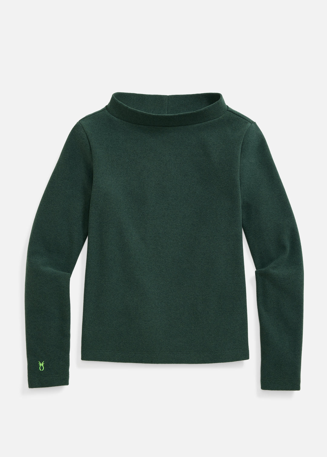 Brighton Boatneck in Terry Fleece (Hunter Green)