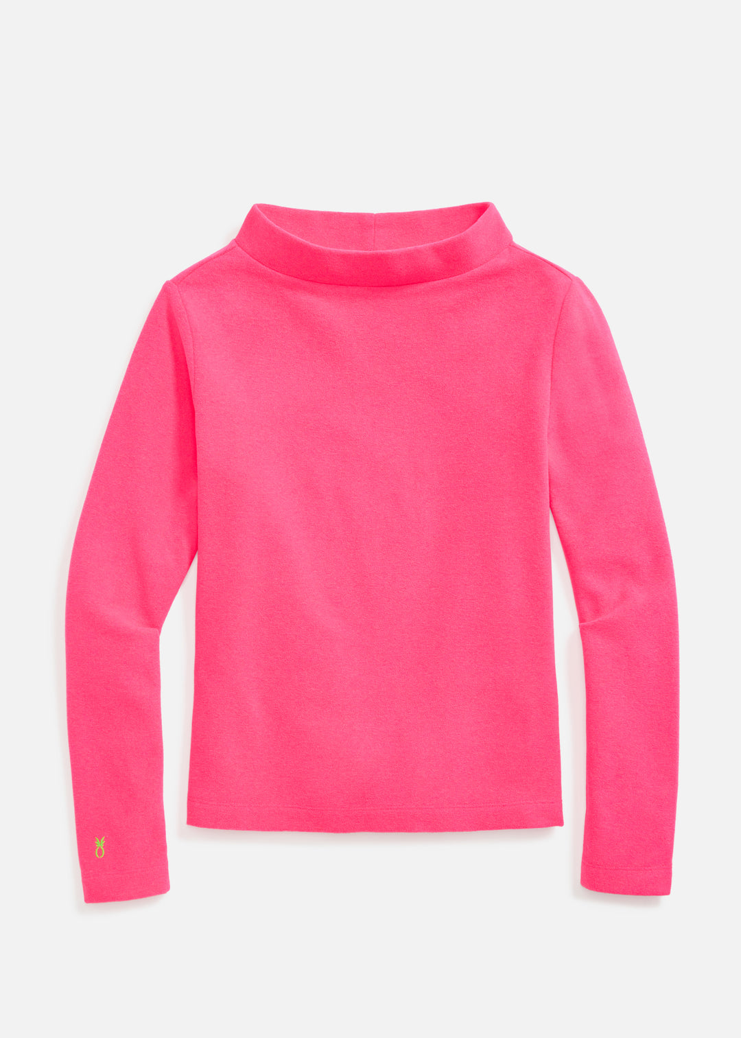 Brighton Boatneck in Terry Fleece (Neon Pink)