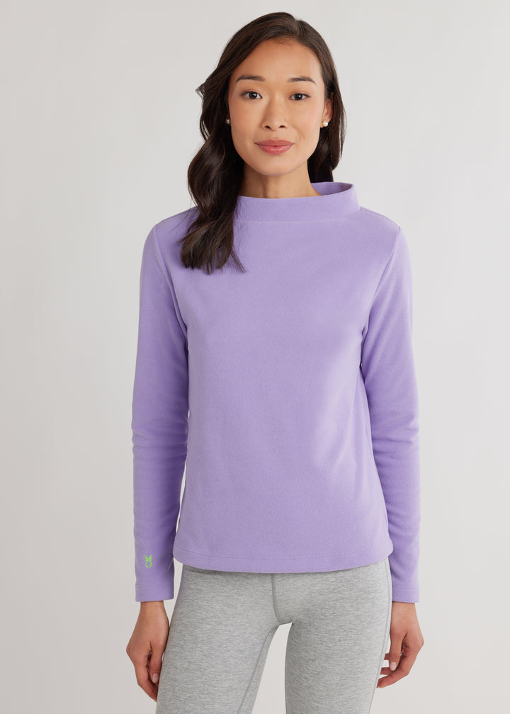 Brighton Boatneck in Terry Fleece (Violet)