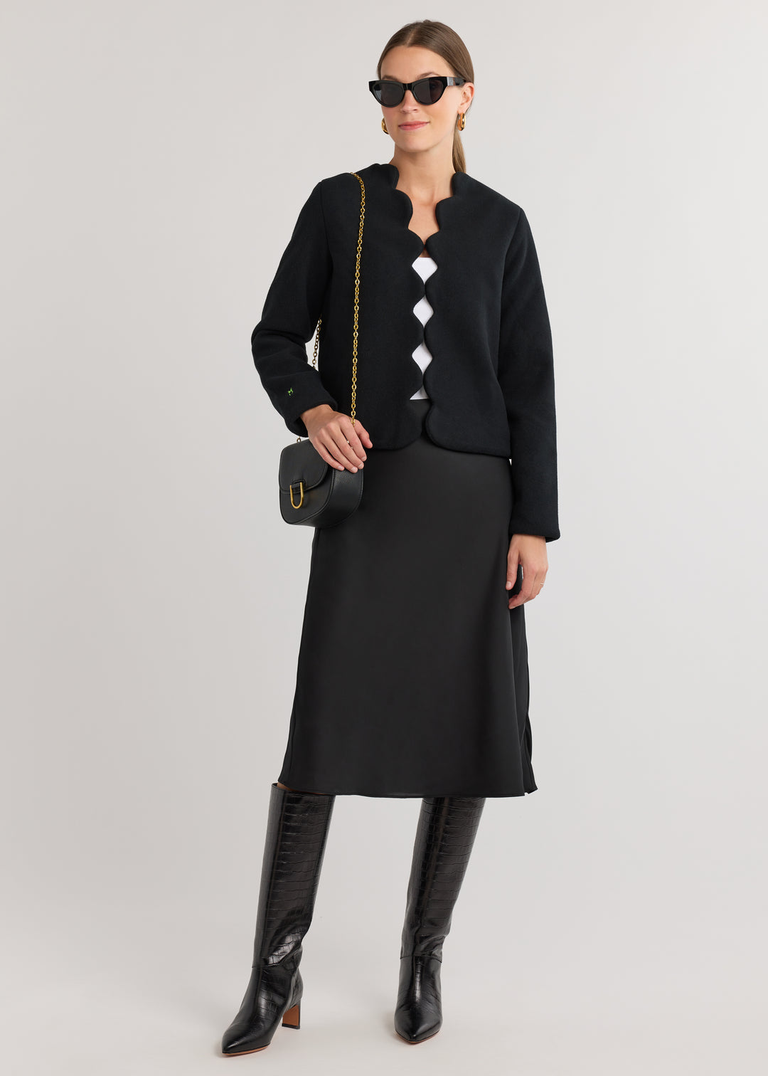 Coach House Blazer in Vello Fleece (Black)