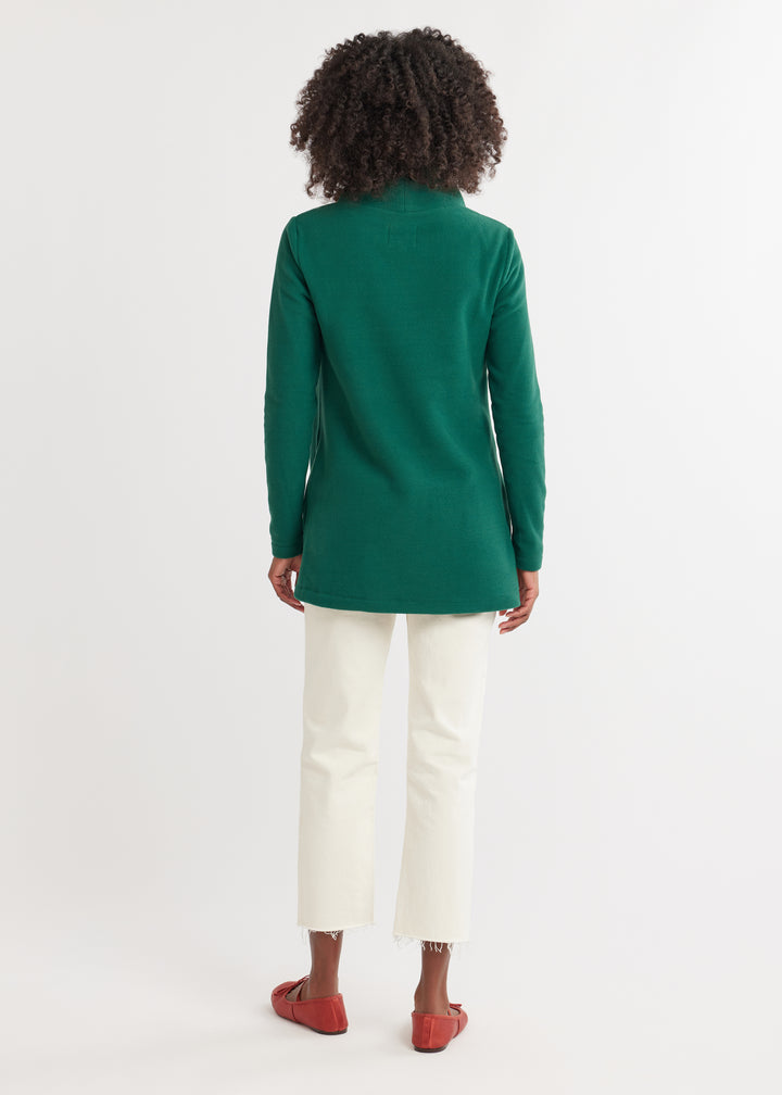 Cobble Hill Turtleneck in Vello Fleece (Emerald)