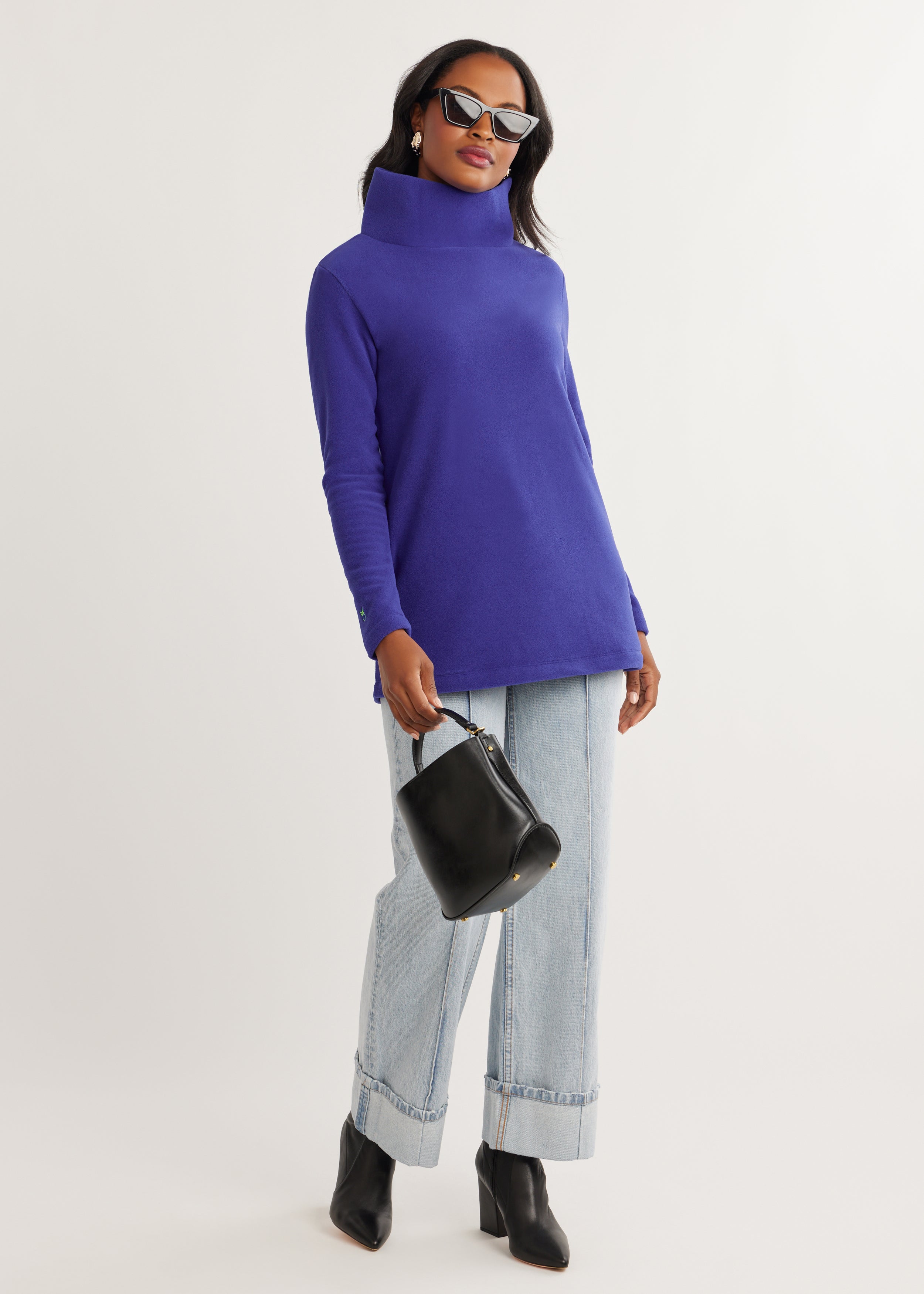 Cobalt blue hot sale turtleneck sweater