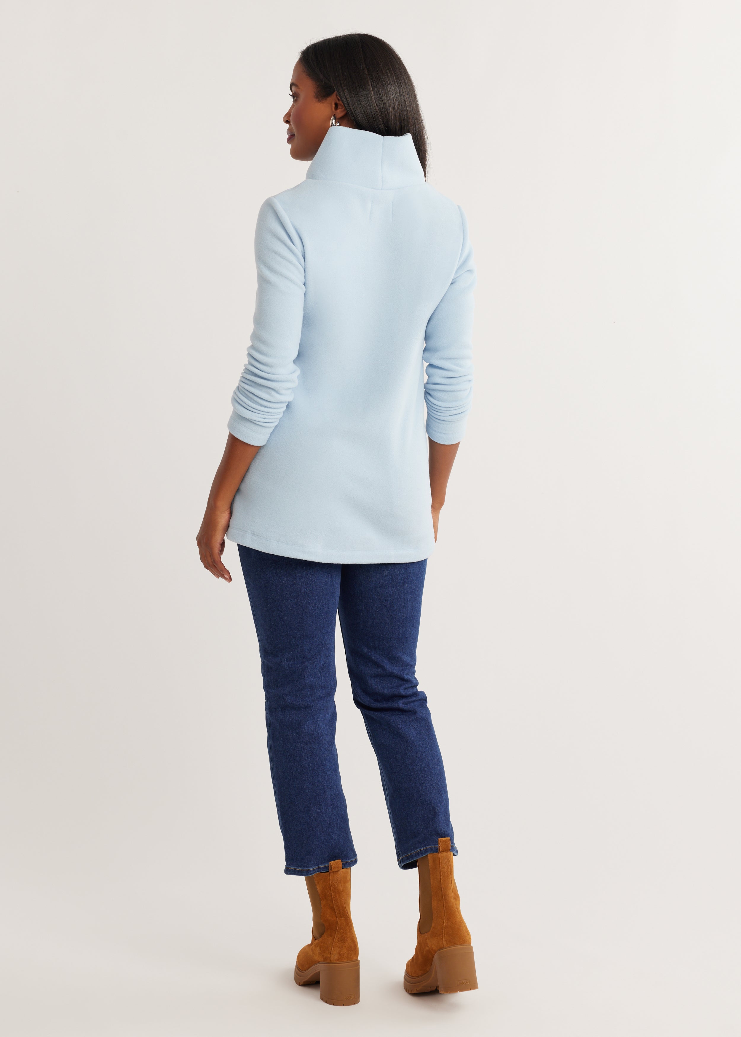 Ice blue shop turtleneck