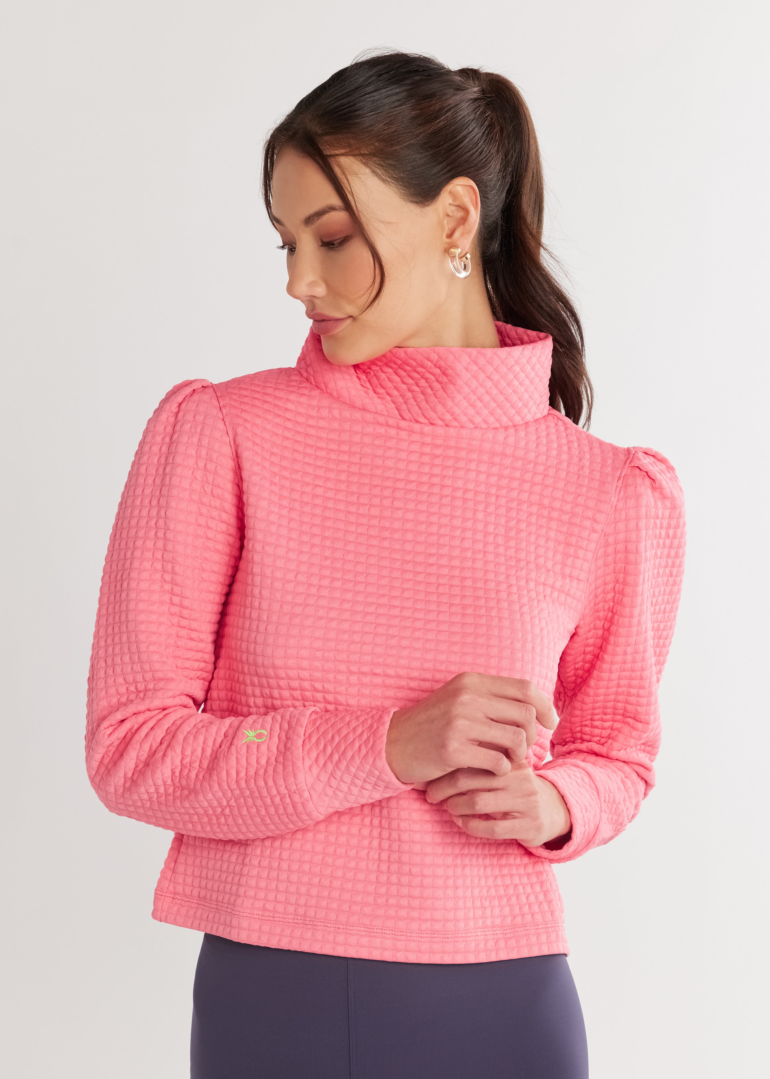 Crown Lane Top in Waffle (Pink Lemonade)