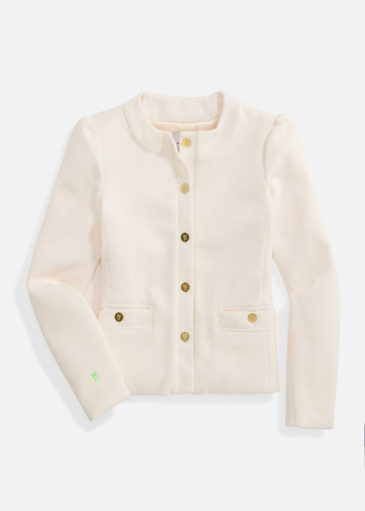 Diana Jacket in Vello Fleece (Cream)