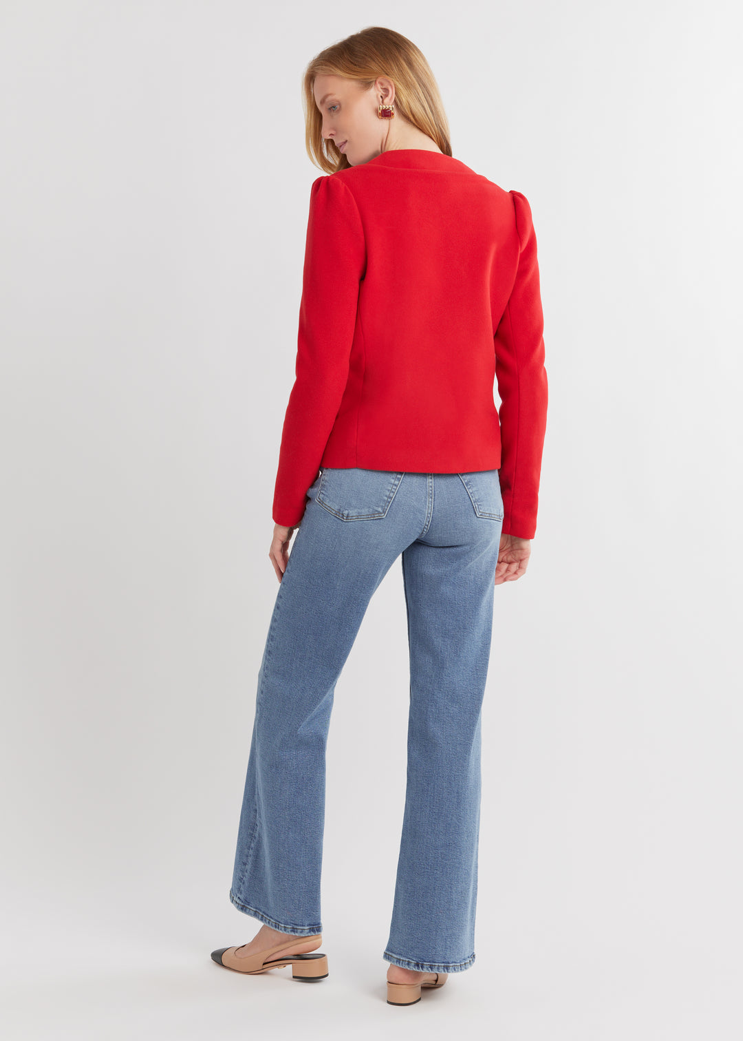 Diana Jacket in Vello Fleece (Scarlet)