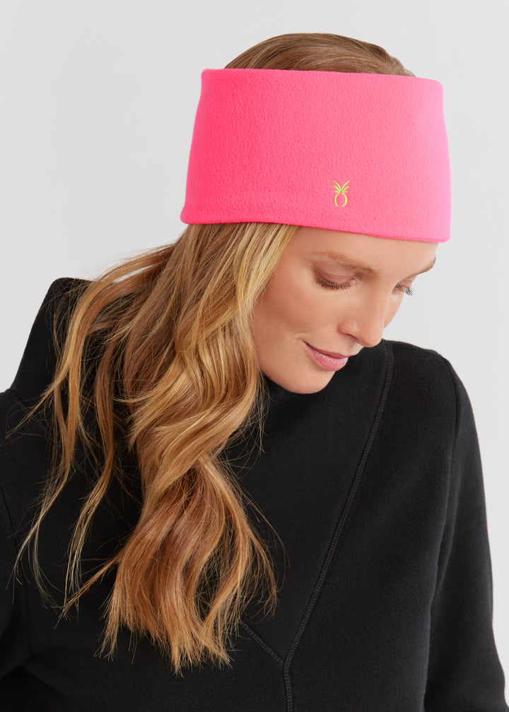 Dudley Turtleband in Vello Fleece (Neon Pink)