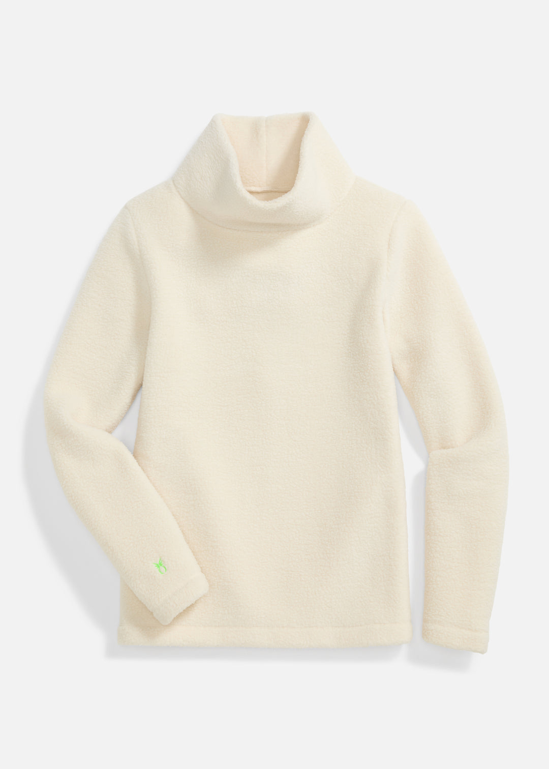 Greenpoint Turtleneck in Sherpa Fleece (Cream)