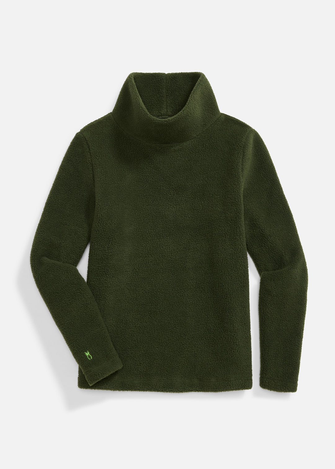 Greenpoint Turtleneck in Sherpa Fleece (Spruce)