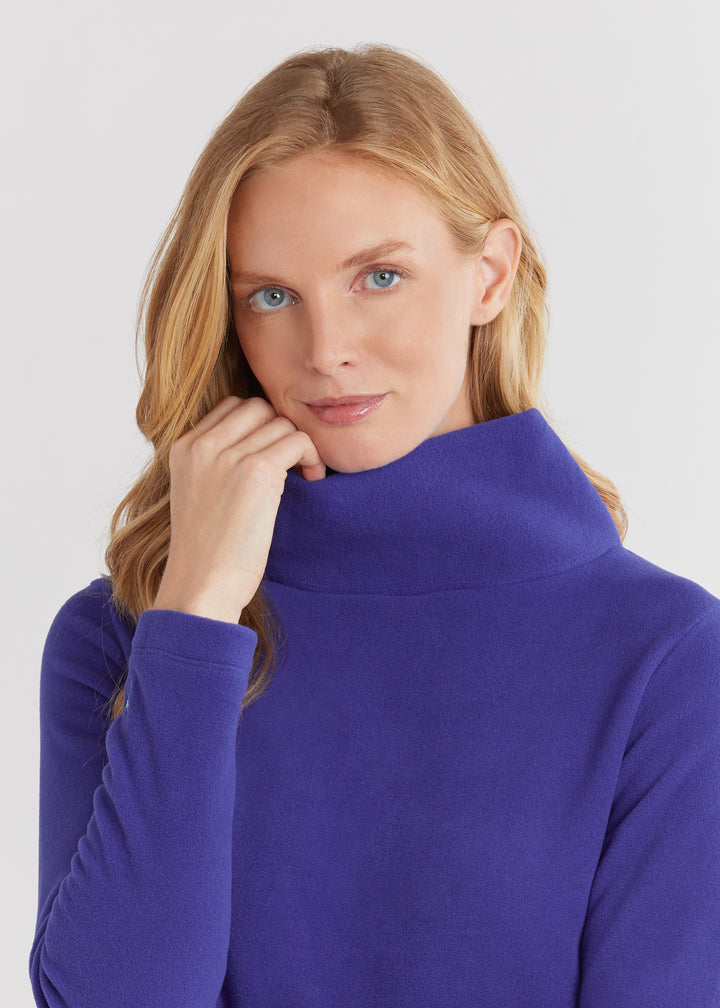 Greenpoint Turtleneck in Vello Fleece (Cobalt)