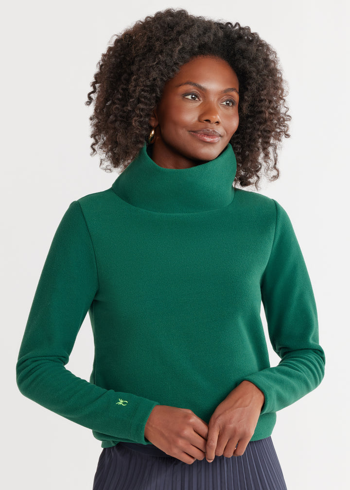 Greenpoint Turtleneck in Vello Fleece (Emerald)