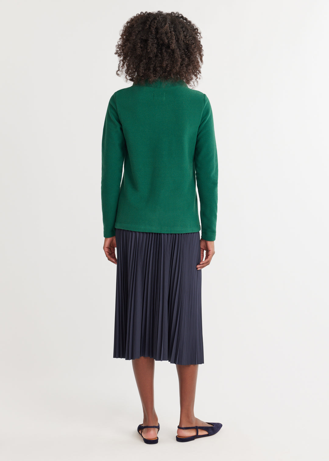 Greenpoint Turtleneck in Vello Fleece (Emerald)