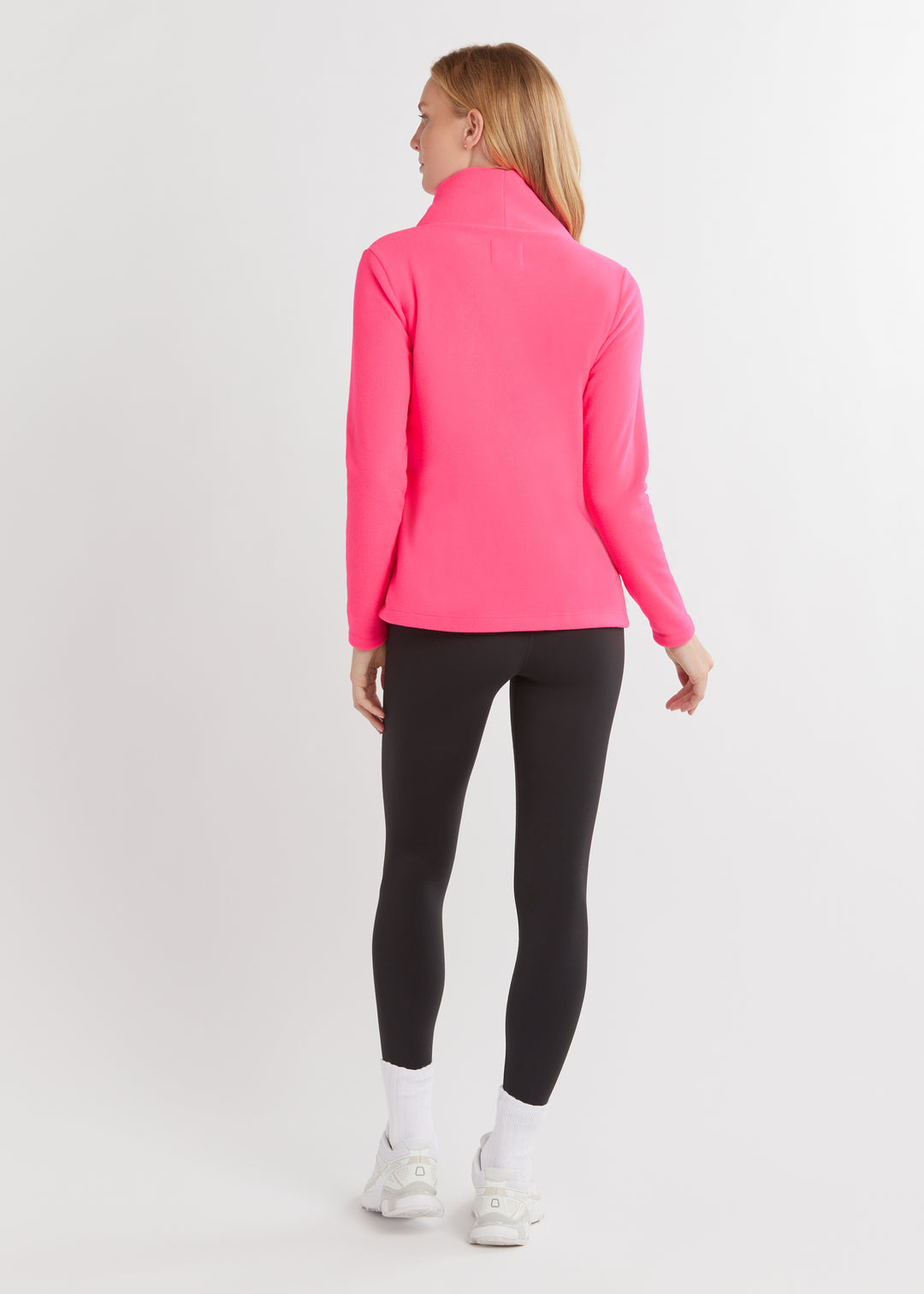 Greenpoint Turtleneck in Vello Fleece (Neon Pink)