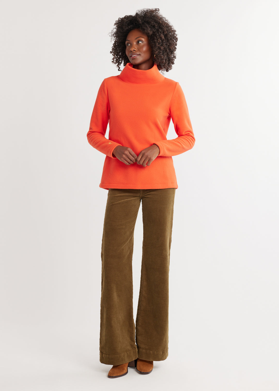 Greenpoint Turtleneck in Vello Fleece (Paprika)