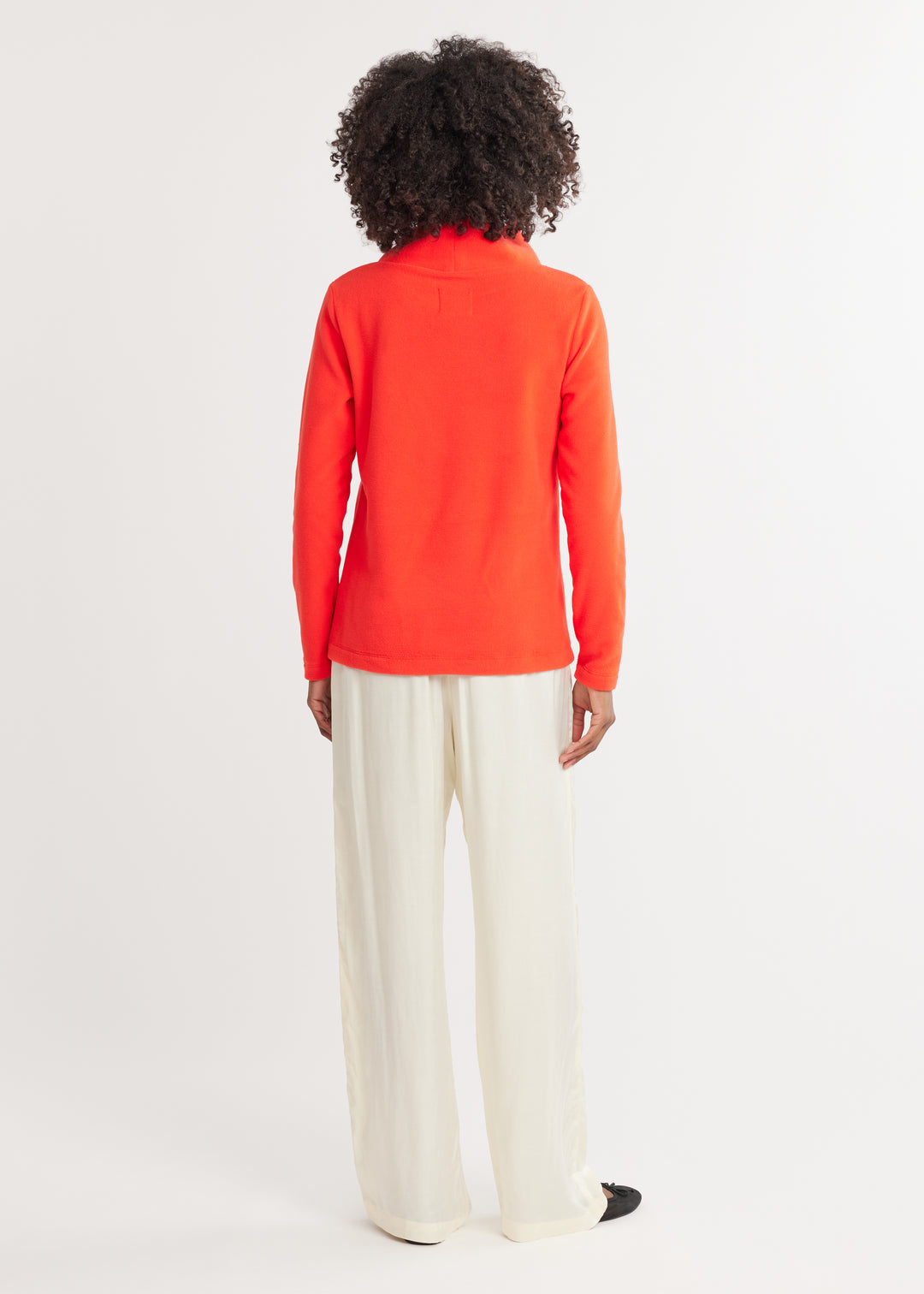 Greenpoint Turtleneck in Vello Fleece (Poppy Red)