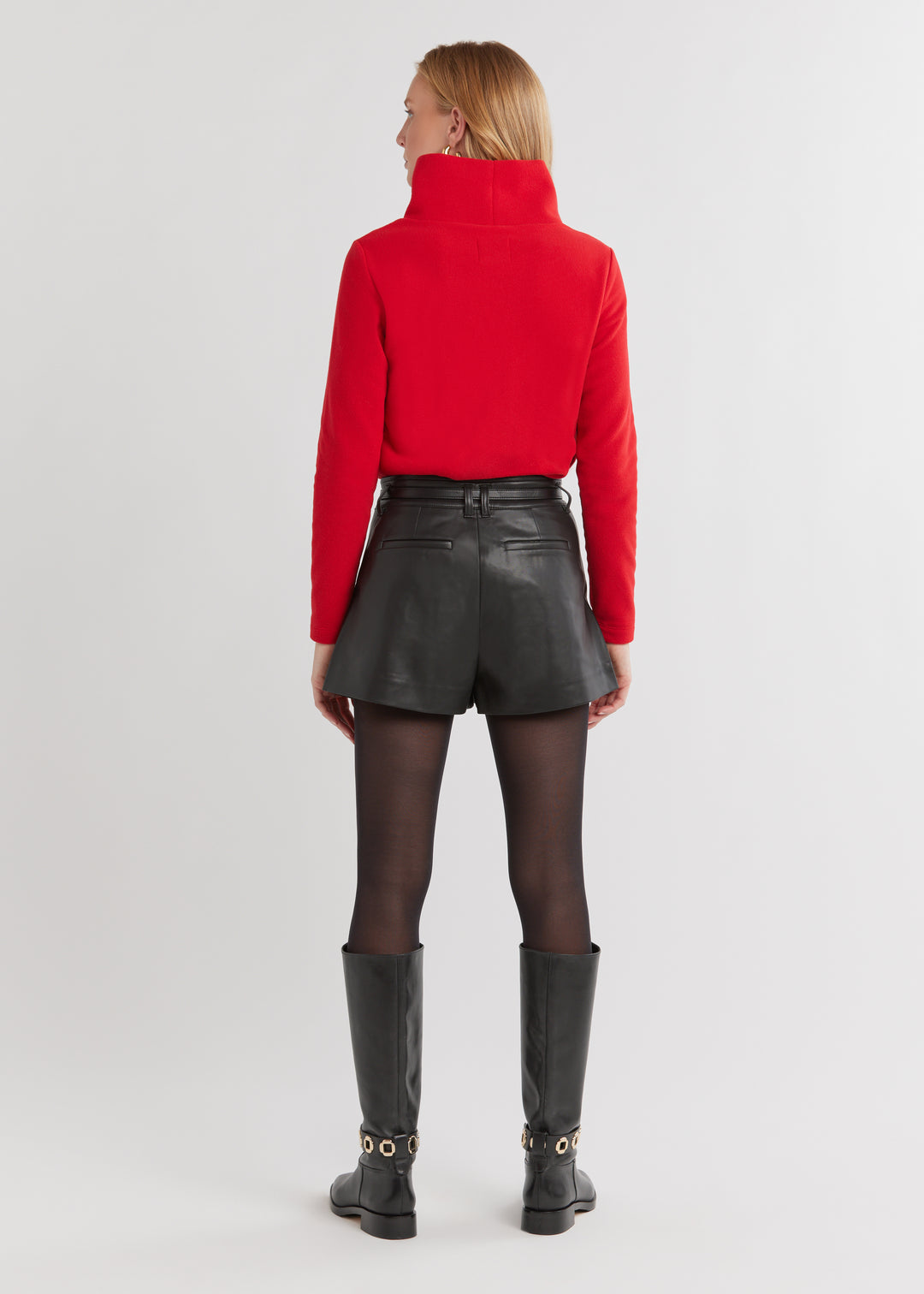 Greenpoint Turtleneck in Vello Fleece (Scarlet)