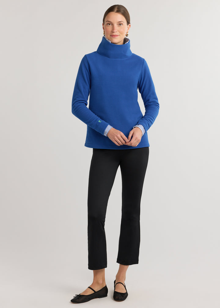 Greenpoint Turtleneck in Vello Fleece (True Blue)