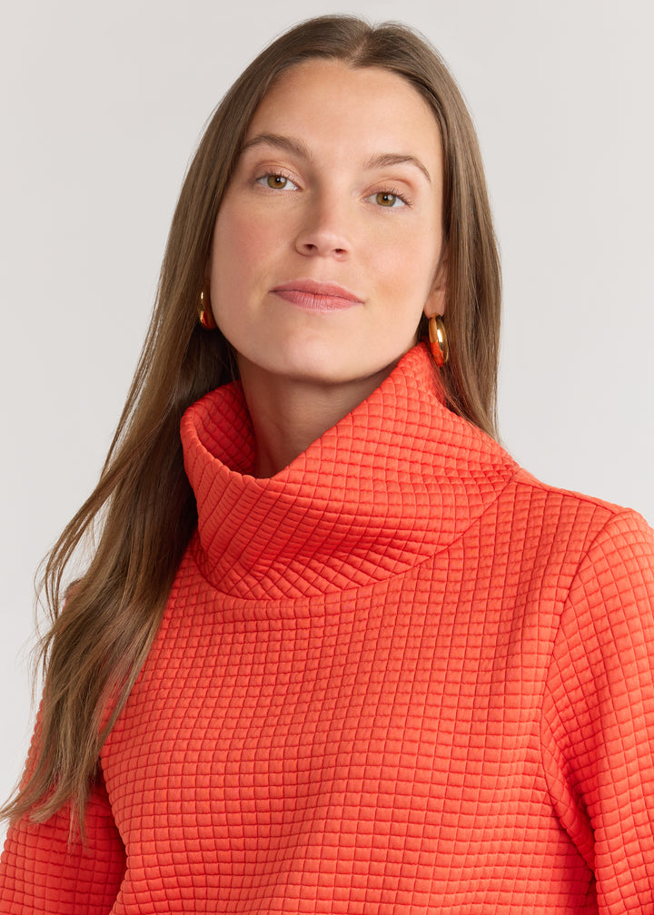 Greenpoint Turtleneck in Waffle (Paprika)