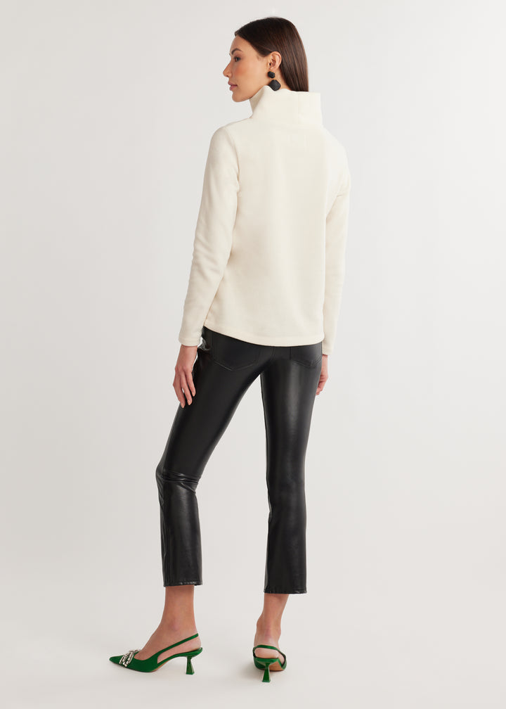 Greenpoint Turtleneck in Vello Fleece (Cream)