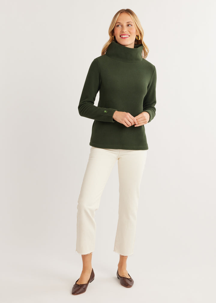 Greenpoint Turtleneck in Vello Fleece (Spruce)