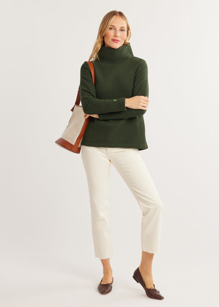 Greenpoint Turtleneck in Vello Fleece (Spruce)