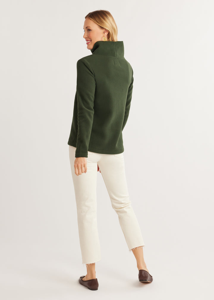 Greenpoint Turtleneck in Vello Fleece (Spruce)