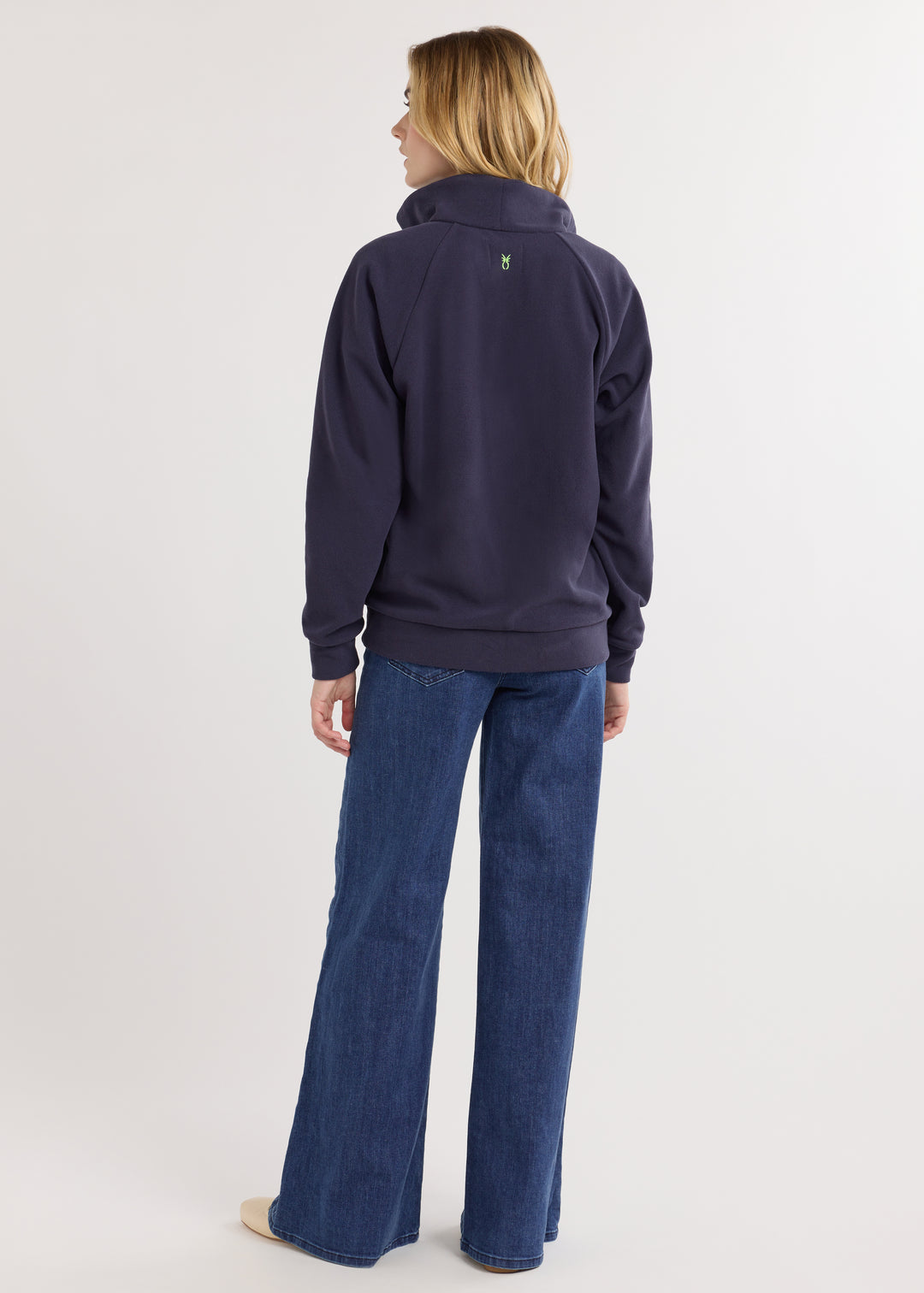 Ingrid Pullover in Terry Fleece (Navy)