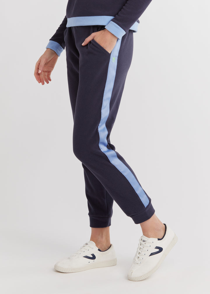 Jay Joggers in Terry Fleece (Navy/Periwinkle)