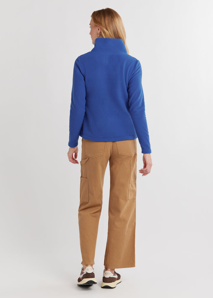 Juliet Turtleneck in Vello Fleece (True Blue)