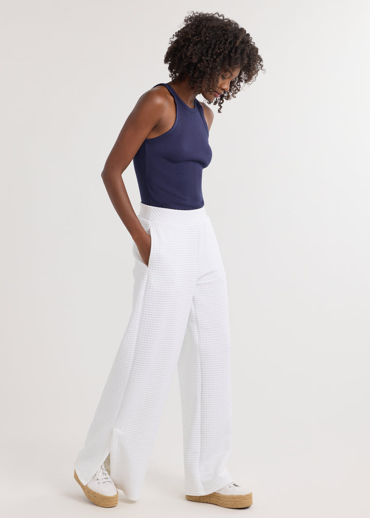 Katharine Pant in Waffle (White)