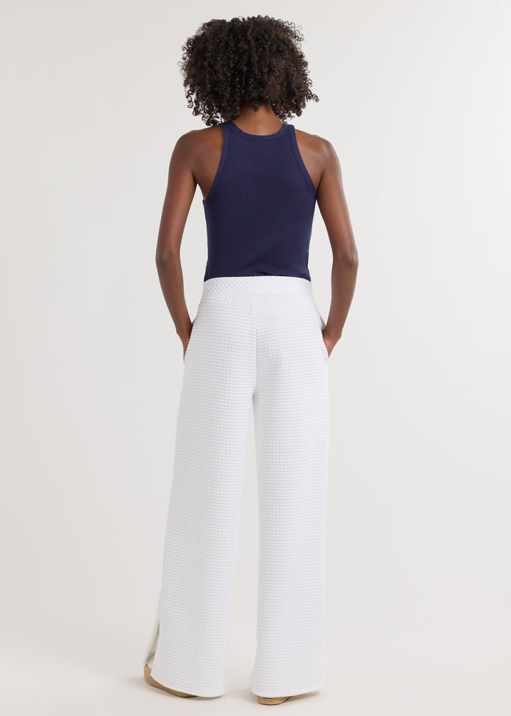 Katharine Pant in Waffle (White)