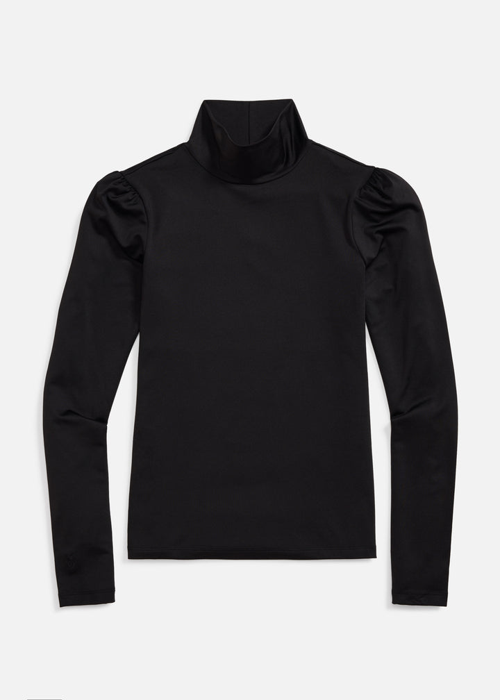 Kiawah Turtleneck in Luxe Stretch (Black)