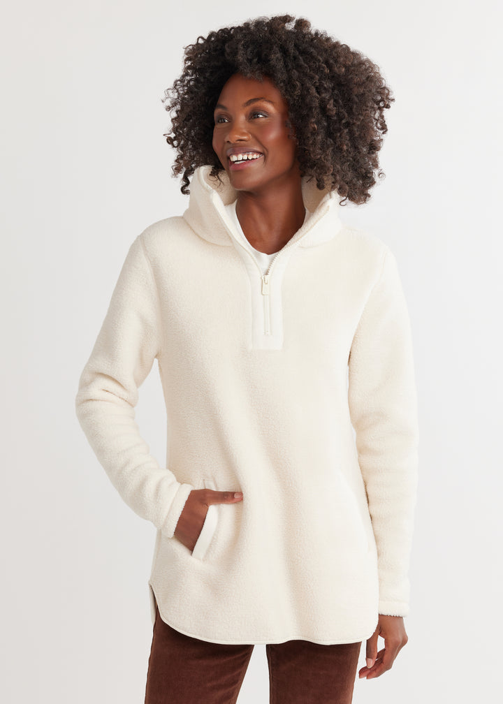 Laurel Pullover in Sherpa Fleece (Cream)