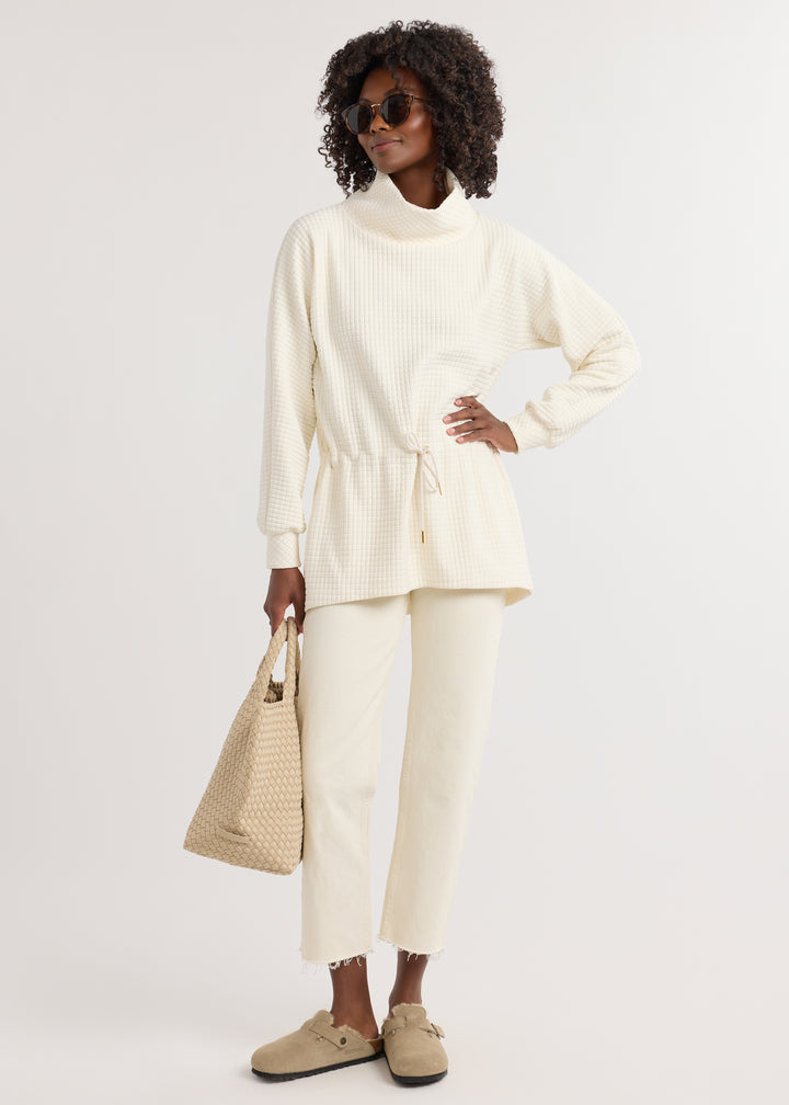 Lena Tunic in Waffle (Cream)