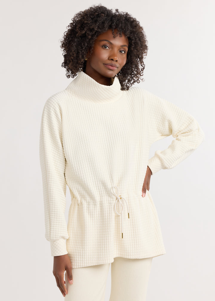 Lena Tunic in Waffle (Cream)