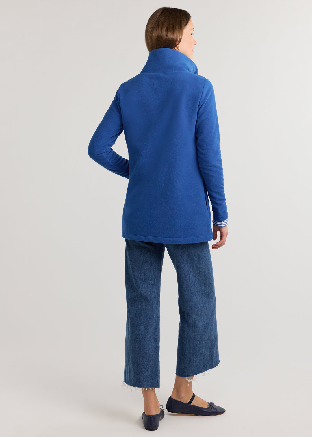 Long Wharf Turtleneck in Vello Fleece (True Blue)