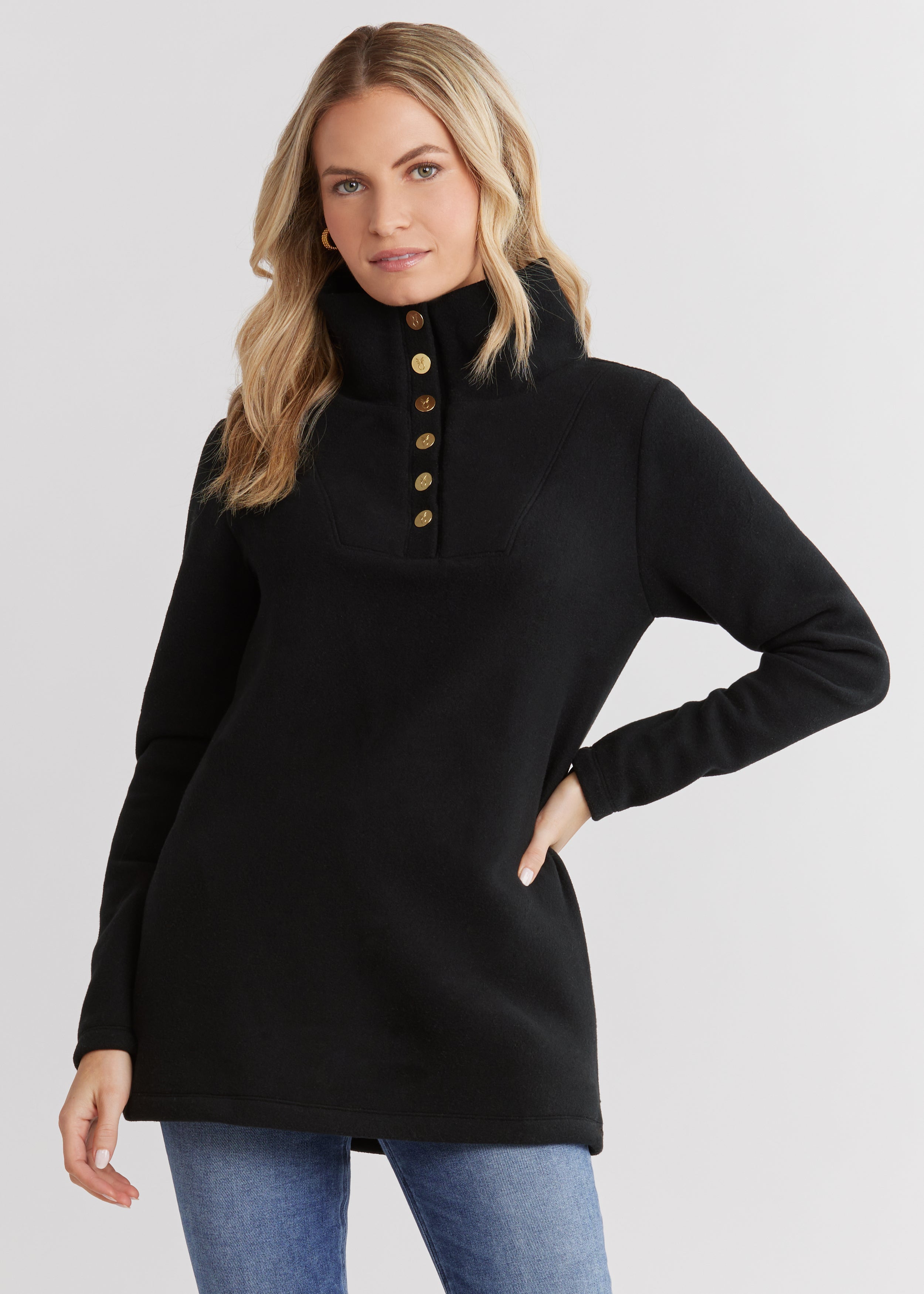 Fleece hotsell turtleneck womens