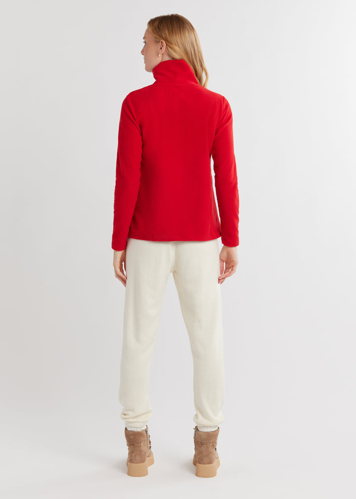 Manchester Pullover in Vello Fleece (Scarlet)