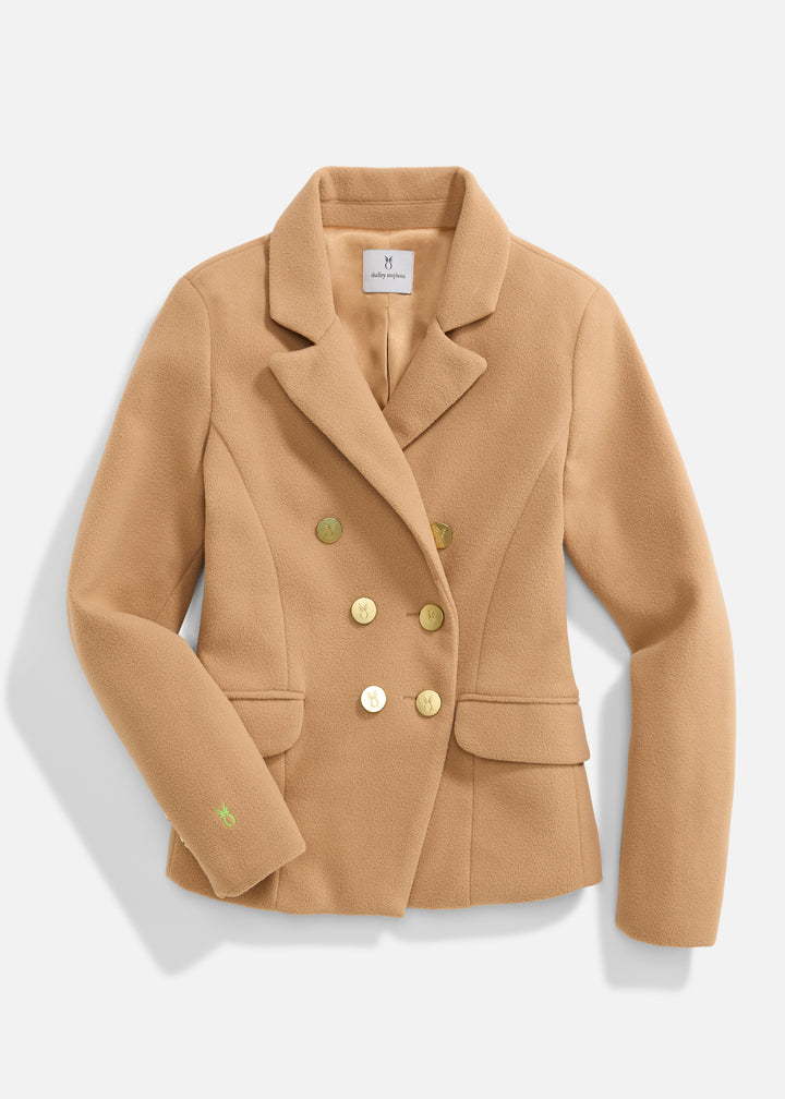 Mead Point Blazer in Vello Fleece (Camel)