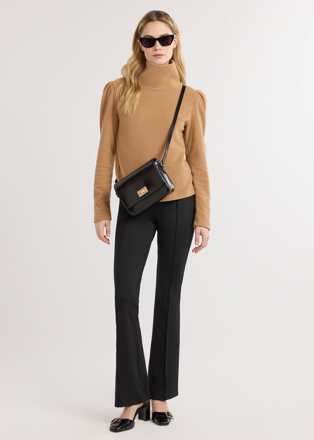 Melrose Pant in Heavy Weight Luxe Stretch (Black)