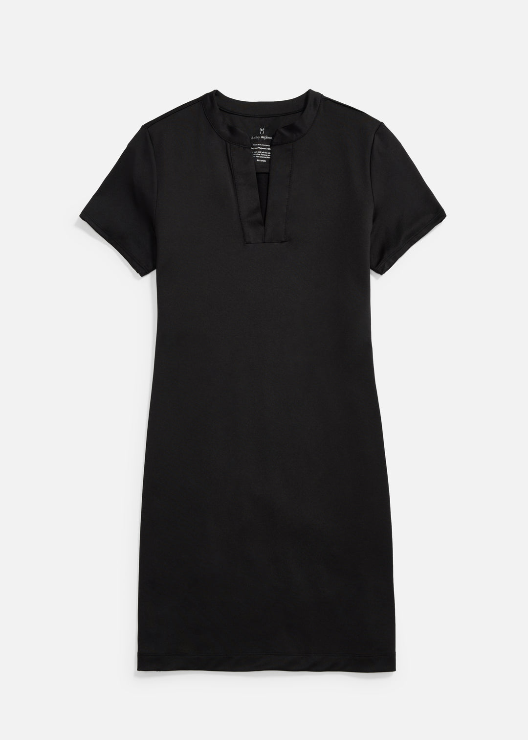 Monterey Short Dress in Luxe Stretch (Black)