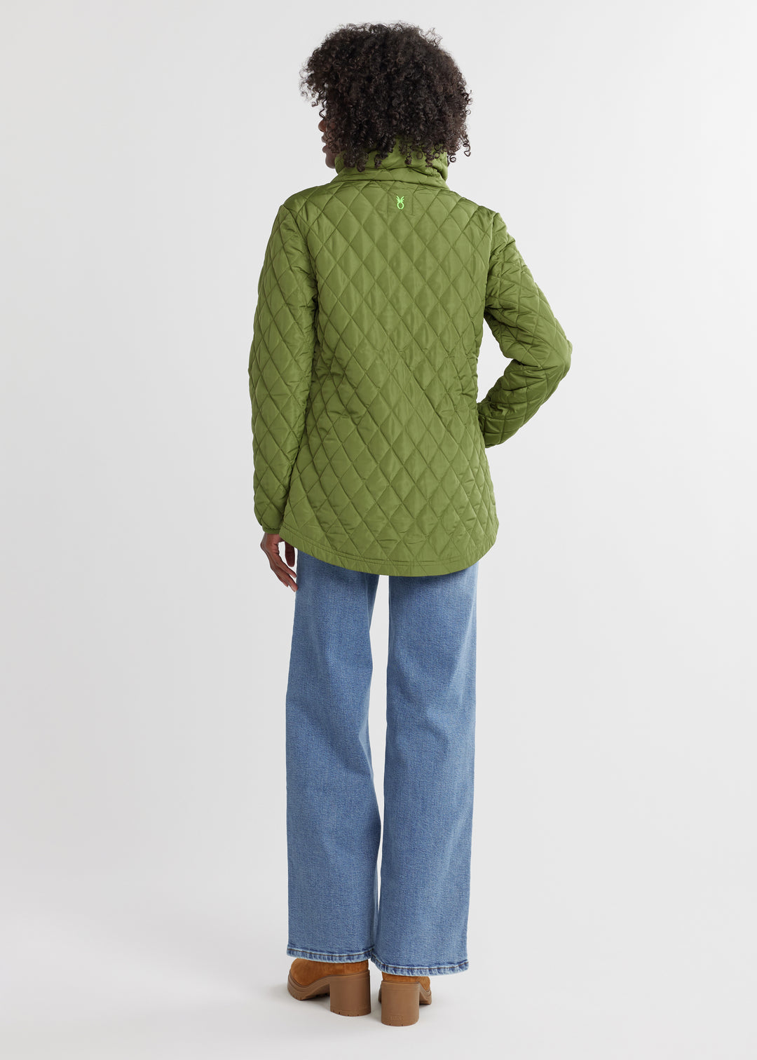 Morningside Jacket in Quilted Lustre (Army Green)