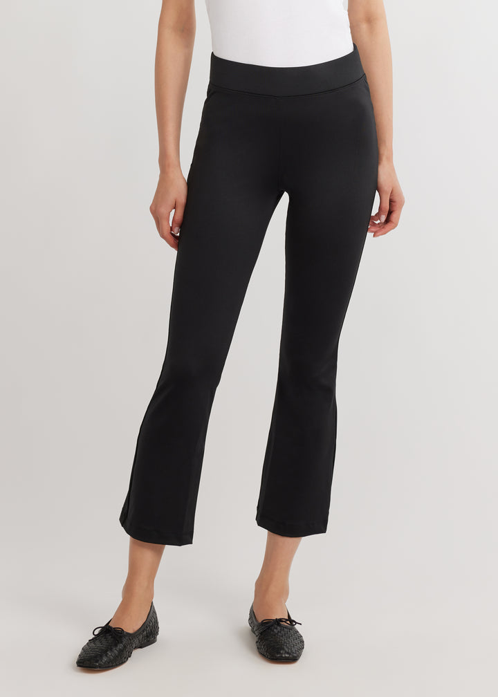 Palm Bay Pant in Heavy Weight Luxe Stretch (Black)