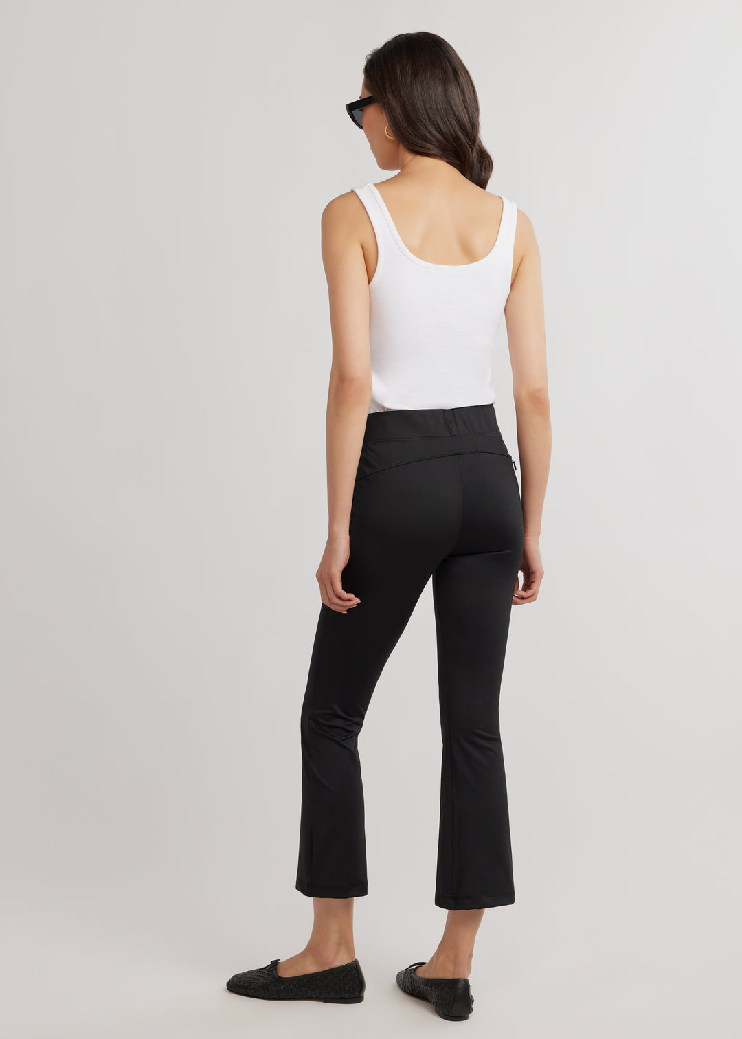 Palm Bay Pant in Heavy Weight Luxe Stretch (Black)